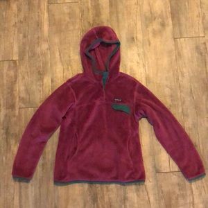 Patagonia Pink Hooded Sweater